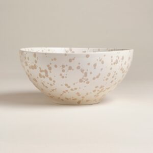 Splatter Ceramic Salad Serving Bowl 77 oz