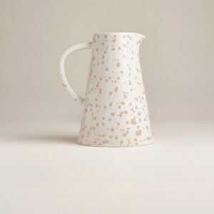 Splatter Ceramic Pitcher 58 oz Patterned