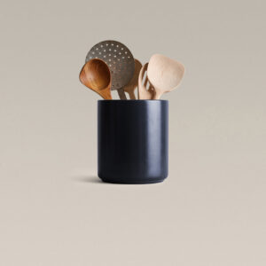 Large Ceramic Kitchen Utensil Crock 6 Inch