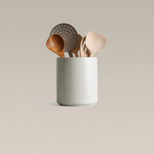 Kitchen Utensil Crock 6 Inch Tall
